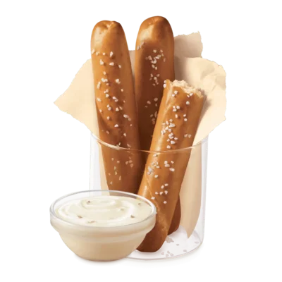 Soft Pretzel Sticks with Zesty Queso