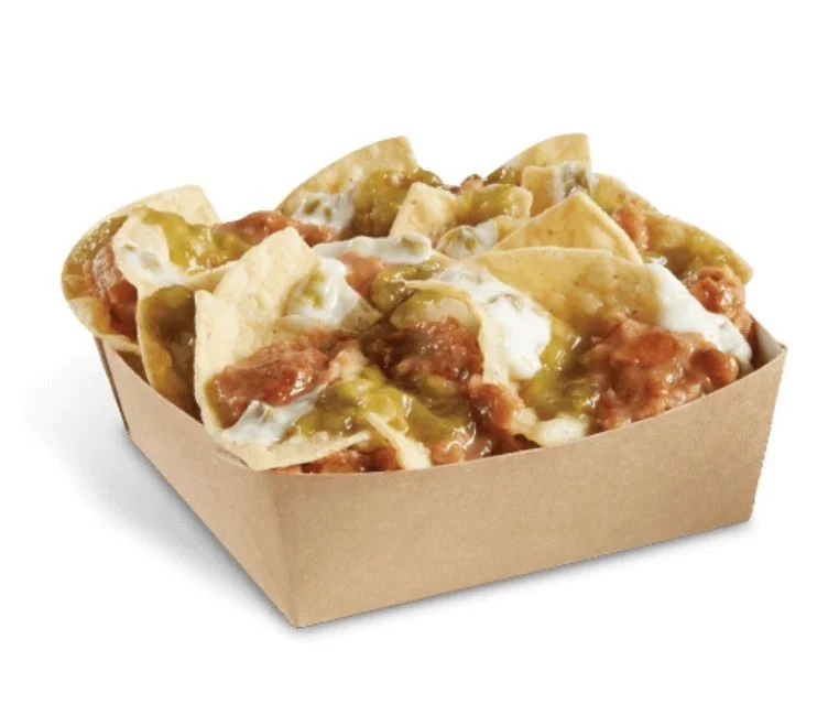 3 Layer Queso Nachos