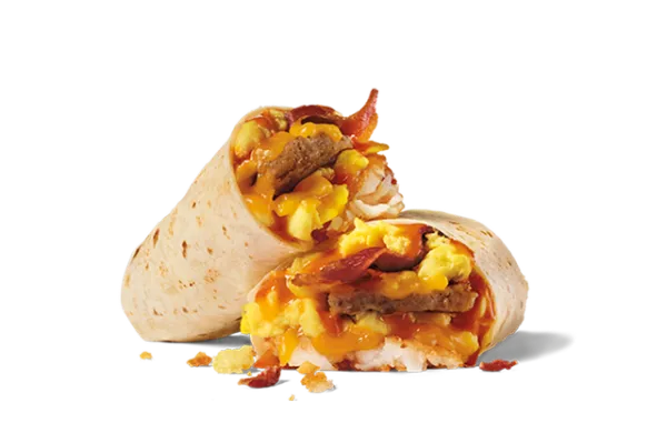 Grande Sausage Breakfast Burrito (with salsa)