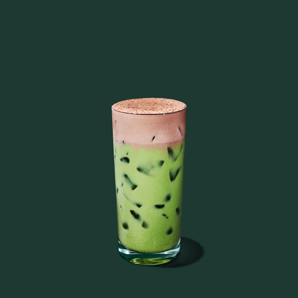 Iced Dubai Chocolate Matcha