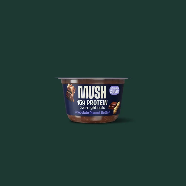 MUSH Chocolate Peanut Butter Protein Overnight Oats